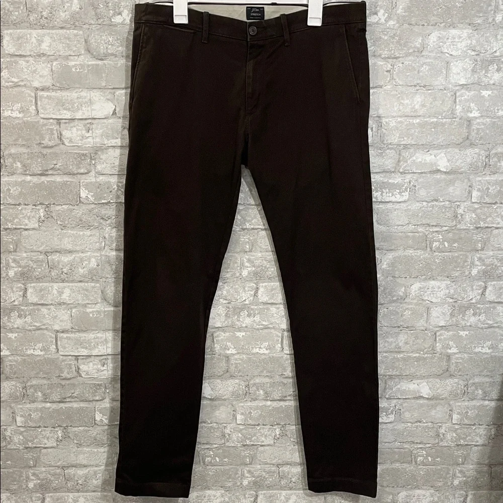 J.Crew Dark Brown Stretch Chinos